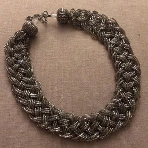 Silver Beaded Necklace